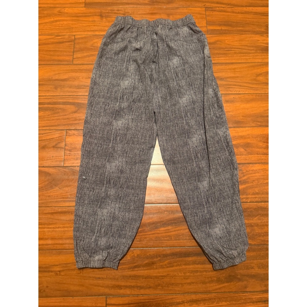 Lululemon Gray Space Dye Joggers Elastic Waist Tapered Pants Size 6